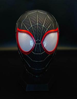 Spider-Man: Across the Spider-Verse Miles Morales Half-Helmet Mask - image 1